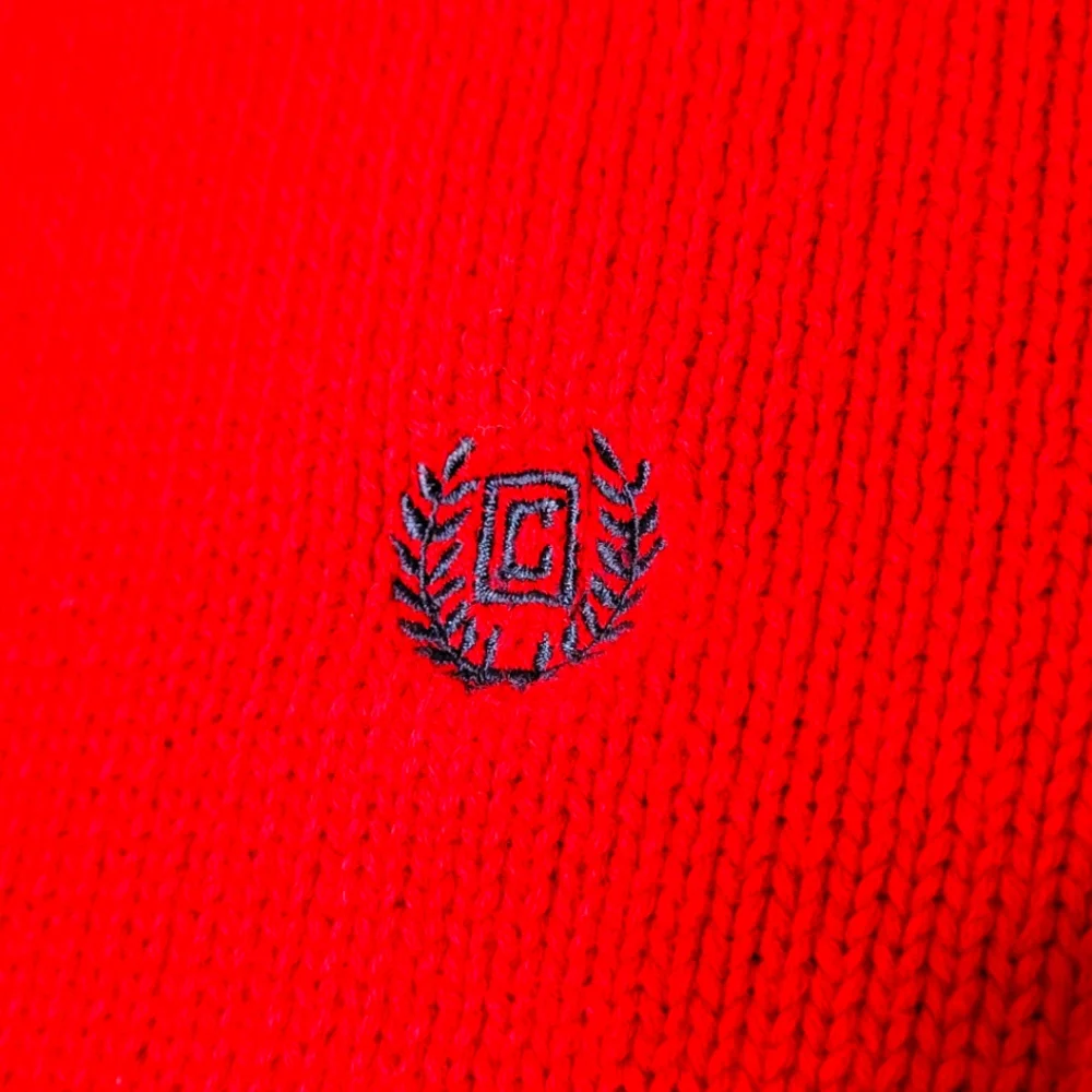 Big & Tall Chaps Red Cotton Sweater‎ Size 3XLT #0389